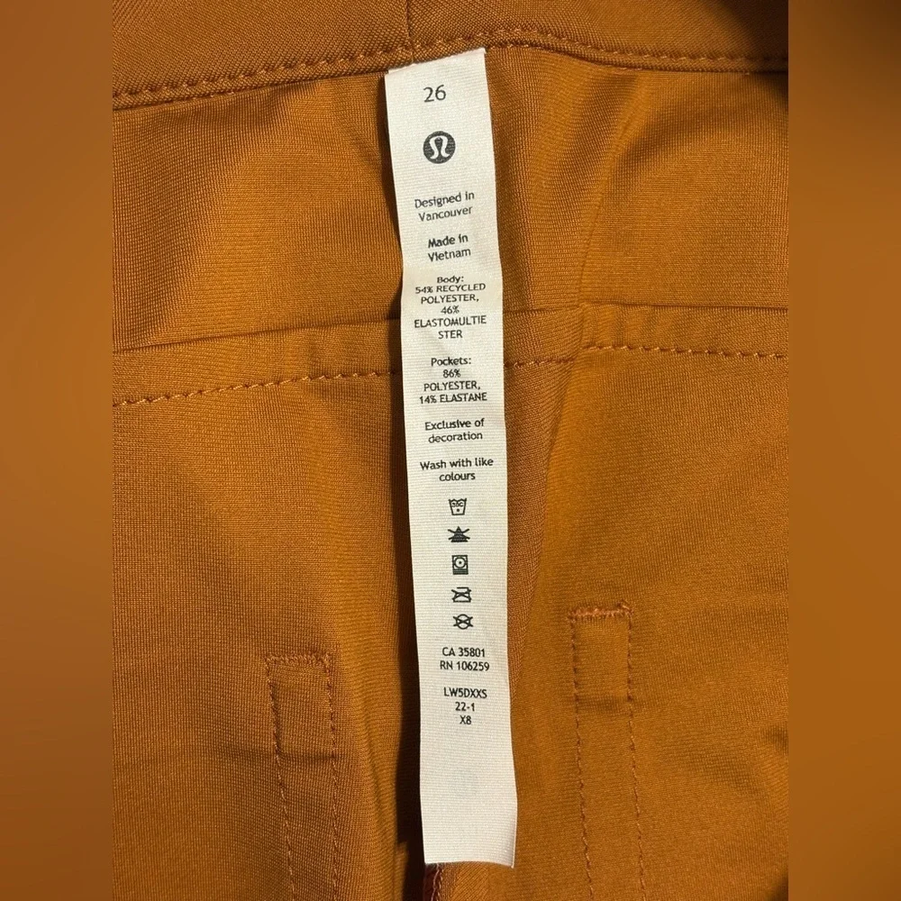 NWOT City Sleek Crop Wide Leg Pant Color Butternut Brown 26 - 26” inseam